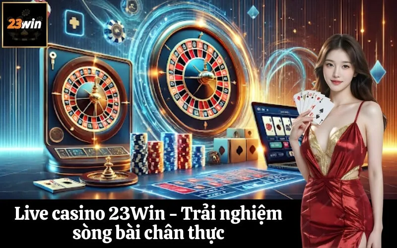 Live casino 23Win - Trải nghiệm sòng bài chân thực
