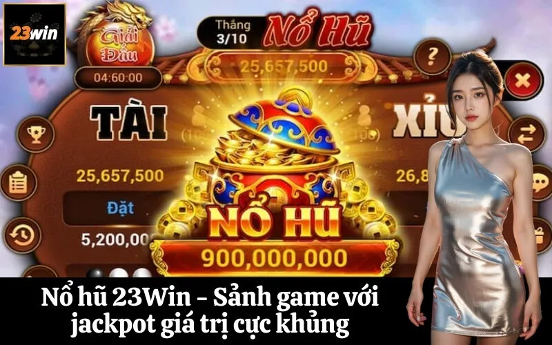 Nổ hũ 23Win - Sảnh game với jackpot giá trị cực khủng